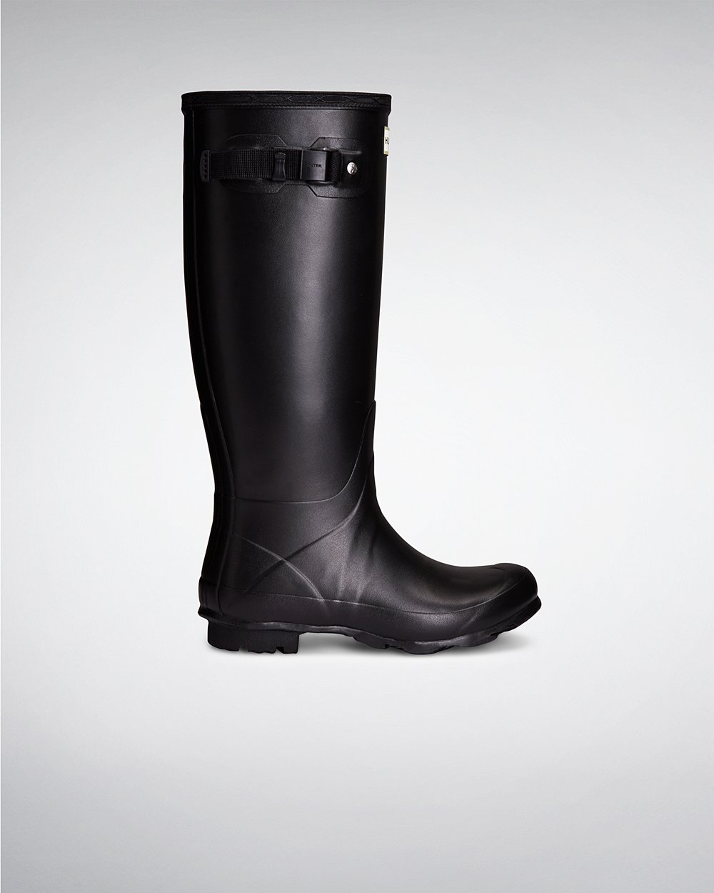 Women Hunter Norris Field Neoprene Lined | Tall Rain Boots Black | NZ-60327-KJUD